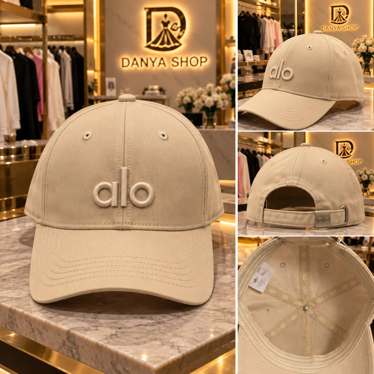 Casquette Alo beige – vues et détails