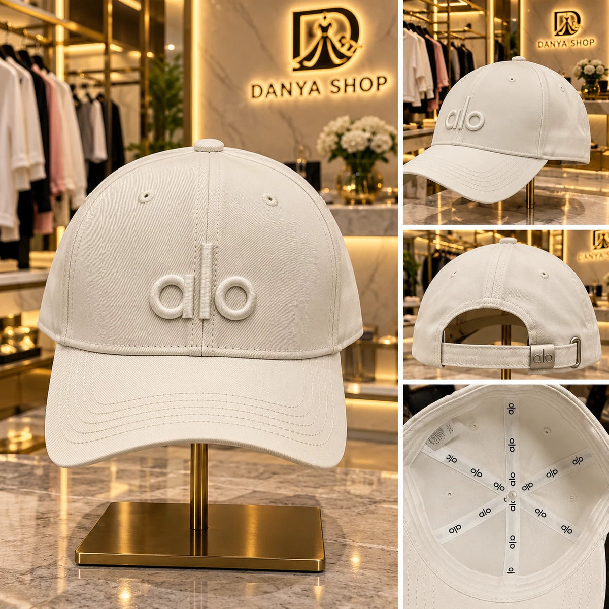 Casquette Alo blanche – vues et détails
