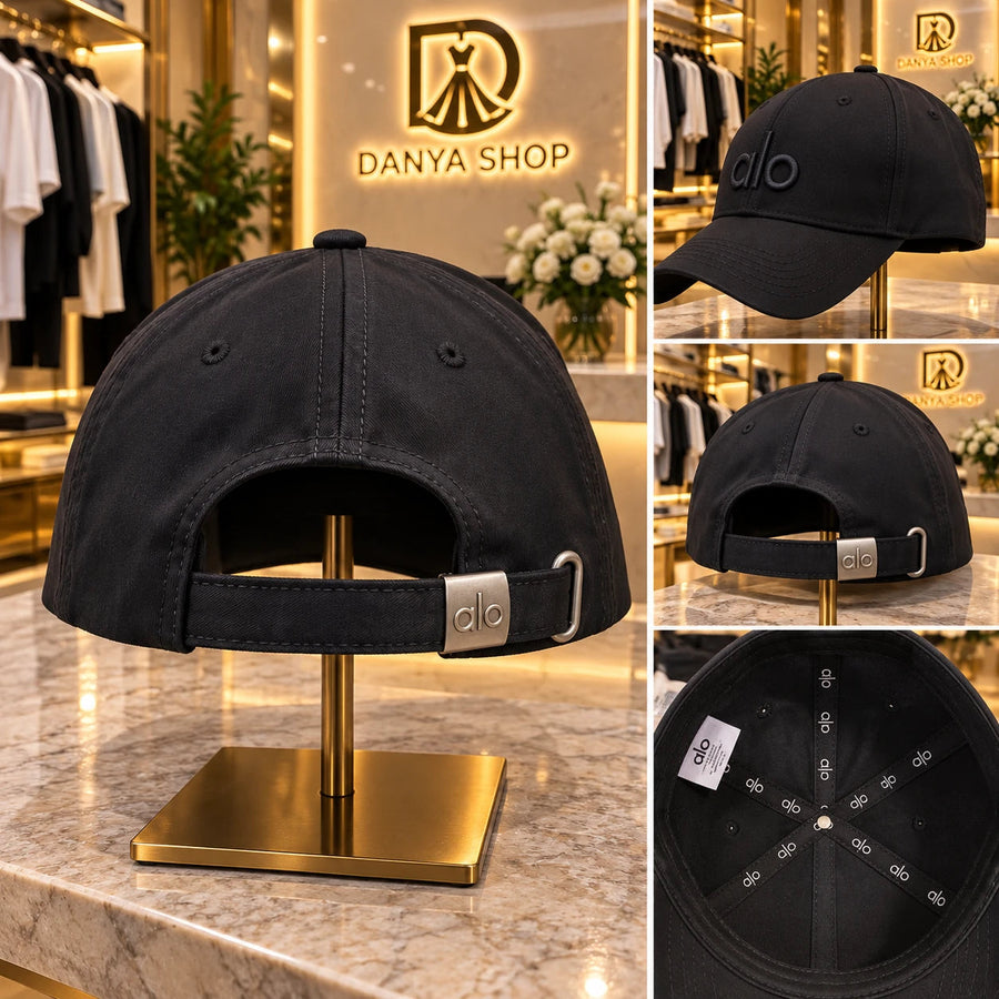 Casquette Alo noire – vues et détails